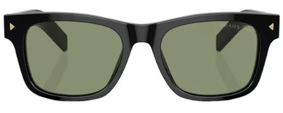 PR173 PRADA PR A17S 16K20G 54 BLACK / GREEN POLARIZED