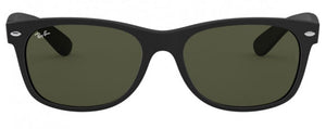 C6 RAY-BAN NEW WAYFARER RB2132 622 52  RUBBER BLACK / G-15 GREEN