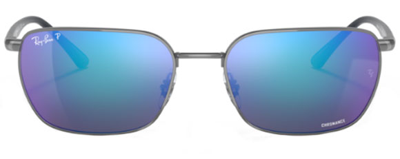 RB351 RAY-BAN RB3684CH 004/4L 58 GUNMETAL / GREY BLUE POLARIZED