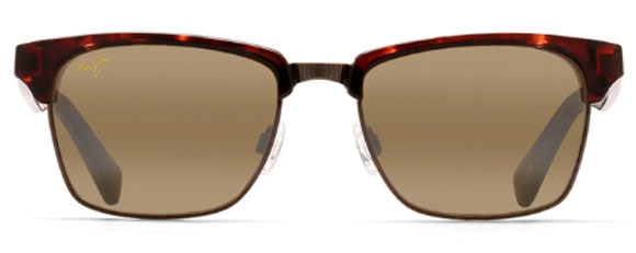 MJ501 MAUI JIM KAWIKA H257-16C 54 TORTOISE WITH ANTIQUE GOLD / HCL BRONZE