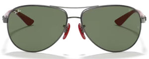 RB485 RAY-BAN FERRARI RB8313M F00171 61 GUNMETAL / GREEN CLASSIC