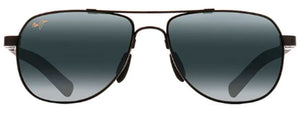 MJM005 MAUI JIM GUARDRAILS 327-02 58 GLOSS BLACK  NEUTRAL GREY