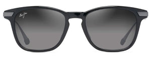 MJM130 MAUI JIM MANA OLANA GS623-02 51 SHINY BLACK WITH GUNMETAL / NEUTRAL GREY