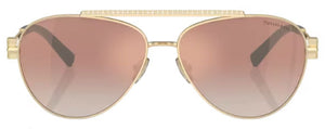 T167 TIFFANY TF3101B 62093N 59 PALE GOLD  / GRADIENT PINK MIRRORED ORANGE