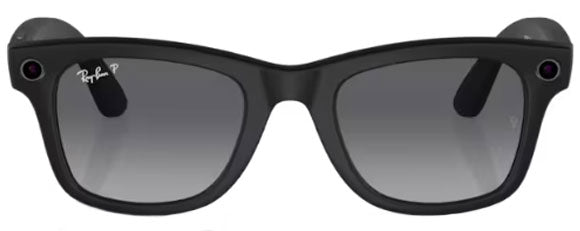 RB339 RAY-BAN META WAYFARER RW4006 601ST3 50 BLACK / GRAPHITE POLARIZED