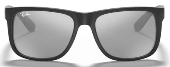 RB508 RAY-BAN JUSTIN RB4165 622/6G 55 BLACK / GREY MIRROR SILVER