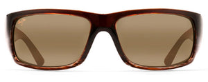 MJ32 MAUI JIM WORLD CUP H266-01 64 CHOCOLATE STRIPE FADE / HCL BRONZE