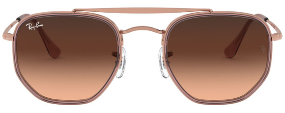 F164 RAY-BAN THE MARSHAL Ii RB3648M 9069A5 52 COPPER / PINK GRADIENT BROWN