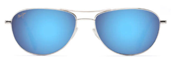 MJ79 MAUI JIM BABY BEACH B245-17 56 SILVER / BLUE HAWAII