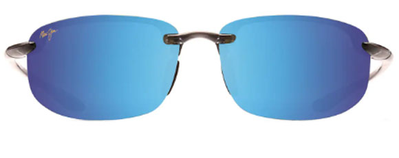 MJ122 MAUI JIM HO'OKIPA READER B807-1125 64 TRANSLUCENT SMOKE GREY  BLUE HAWAII