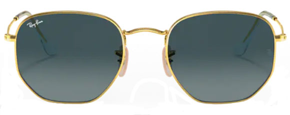 E54 RAY-BAN HEXAGONAL  RB3548N 91233M 54 GOLD / BLUE