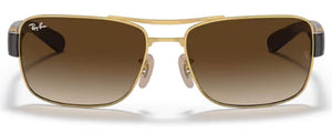 B21 RAY-BAN RB3522 001/13 61 ARISTA GOLD / BROWN GRADIENT DARK BROWN