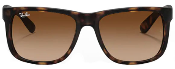 Z82 RAY-BAN JUSTIN RB4165 710/13 51 HAVANA / DARK BROWN