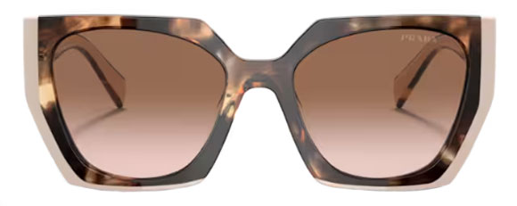 PR126 PRADA PR 15WS 01R0A6 54 TORTOISE CARAMEL POWDER / BROWN GRADIENT