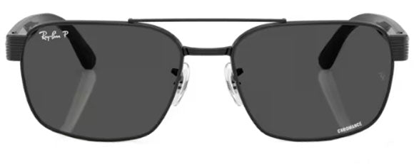 RB544 RAY-BAN RB3751CH 002/K8 61 BLACK / DARK GREY POLARIZED