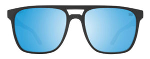 SY100 SPY CZAR 6700000000189 MATTE BLACK / HAPPY BOOST ICE BLUE MIRRORED POLARIZED