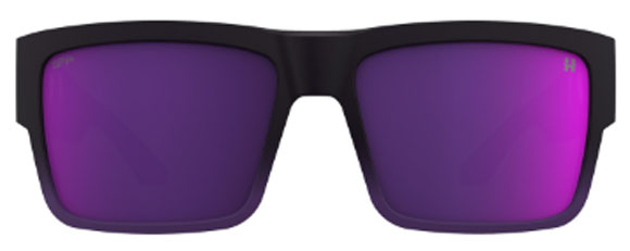 SY077 SPY CYRUS 6700000000254 SOFT MATTE PURPLE FADE / HAPPY GRAY GREEN DARK PURPLE SPECTRA MIRRORED