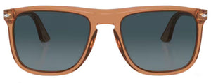 PO154 PERSOL PO3336S 1213S3 57 TRANSPARENT BROWN  / LIGHT BLUE GRADIENT DARK BLUE POLARIZED