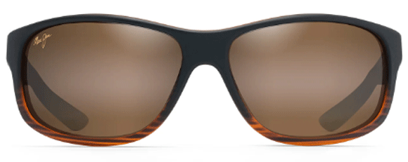 MJ483 MAUI JIM KAIWI CHANNEL H840-25C 62 DARK BROWN STRIPE / HCL BRONZE