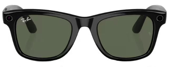 RB343 RAY-BAN META WAYFARER RW4008 601/71 53 BLACK / GREEN