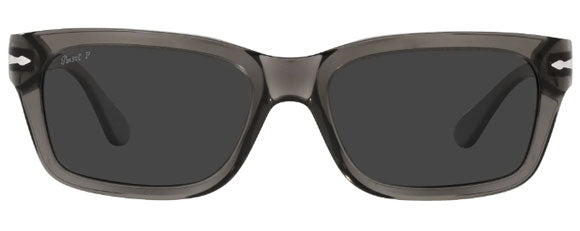 PO122 PERSOL PO3301S 110348 57 OPAL SMOKE / DARK GREY POLARIZED