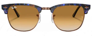 RB567 RAY-BAN CLUBMASTER RB3016 125651 51 SPOTTED BROWN BLUE / CLEAR GRADIENT BROWN