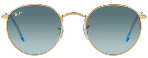 EB001 RAY-BAN ROUND METAL RB3447 001/3M 53 GOLD / BLUE