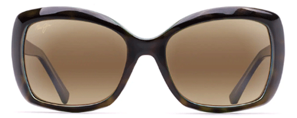 MJ134 MAUI JIM ORCHID H735-10P 56 TORTOISE WITH PEACOCK  HCL BRONZE