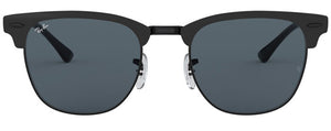 F158  RAY-BAN CLUBMASTER METAL RB3716 186/R5 51  MATTE BLACK ON BLACK / BLUE