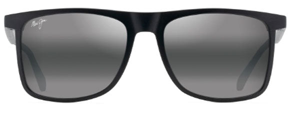 MJM110 MAUI JIM MAKAMAE 619-02 MATTE BLACK / NEUTRAL GREY