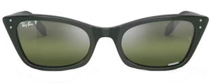 RB032 RAY-BAN LADY BURBANK RB2299 6659G4 55 GREEN / DARK GREEN GRADIENT MIRRORED POLARIZED