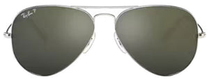 Z80 RAY-BAN AVIATOR LARGE METAL RB3025 003/59 58 SILVER / GREY POLARIZED