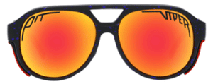 PIT037 PIT VIPER THE EXCITERS COMBUSTION 58 YELLOW ORANGE /  ORANGE REVO POLARIZED