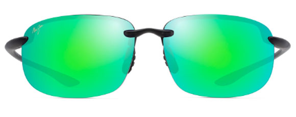 MJM160 MAUI JIM HOOKIPA XLARGE GM456-14 67 TRANSLUCENT MATTE GREY / MAUI GREEN