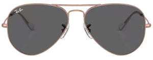 RB572 RAY-BAN AVIATOR LARGE METAL RB3025 9202B1 58 ROSE GOLD / DARK GREY