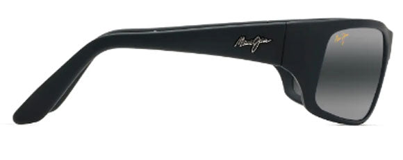 MJM164 MAUI JIM MYMAUI PEAHI MM202-023 MATTE BLACK / NEUTRAL GRAY