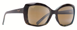 MJ134 MAUI JIM ORCHID H735-10P 56 TORTOISE WITH PEACOCK  HCL BRONZE