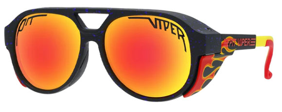 PIT037 PIT VIPER THE EXCITERS COMBUSTION 58 YELLOW ORANGE /  ORANGE REVO POLARIZED