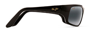 MJ324 MAUI JIM PEAHI 202-02 65 GLOSS BLACK / NEUTRAL GREY