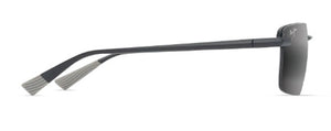 MJM144 MAUI JIM LAULIMA ASIAN FIT 656-02A 61 MATTE BLACK / NEUTRAL GREY