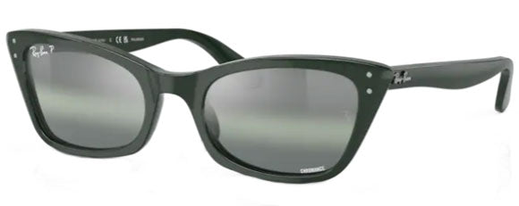 RB032 RAY-BAN LADY BURBANK RB2299 6659G4 55 GREEN / DARK GREEN GRADIENT MIRRORED POLARIZED