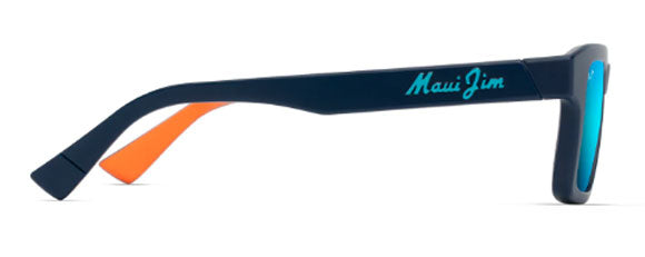 MJM147 MAUI JIM KAHIKO B635-03 53 MATTE DARK BLUE / BLUE HAWAII