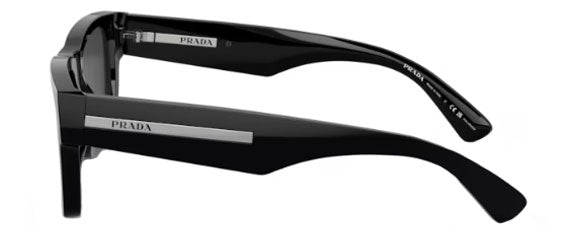 PR160 PRADA PR 25ZS 1AB08G 56 BLACK / BLACK POLARIZED