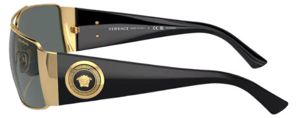 V3 VERSACE VE2163 100281 63 GOLD / GRAY POLARIZED