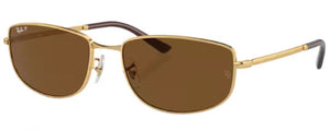 RB370 RAY-BAN RB3732 001/57 59 GOLD / BROWN POLARIZED