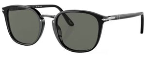 PO95 PERSOL PO3186S 95/58 53  BLACK / GREEN POLARIZED