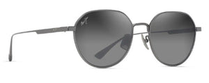 MJM143 MAUI JIM KAULANA  ASIAN FIT GS627-17 55 SHINY DARK RUTHENIUM / NEUTRAL GREY