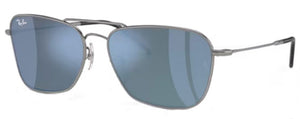 RB331 RAY-BAN CARAVAN REVERSE RBR0102S 004/GA 58 GUNMETAL  / LIGHT BLUE