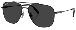 RB566 RAY-BAN WILLIAM TITANIUM RB8097 926748 59 BLACK / POLAR BLACK POLARIZED