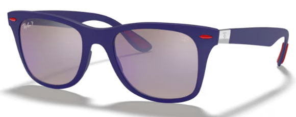 RB496 RAY-BAN FERRARI RB4195M F604H0 52 BLUE / BLUE POLARIZED